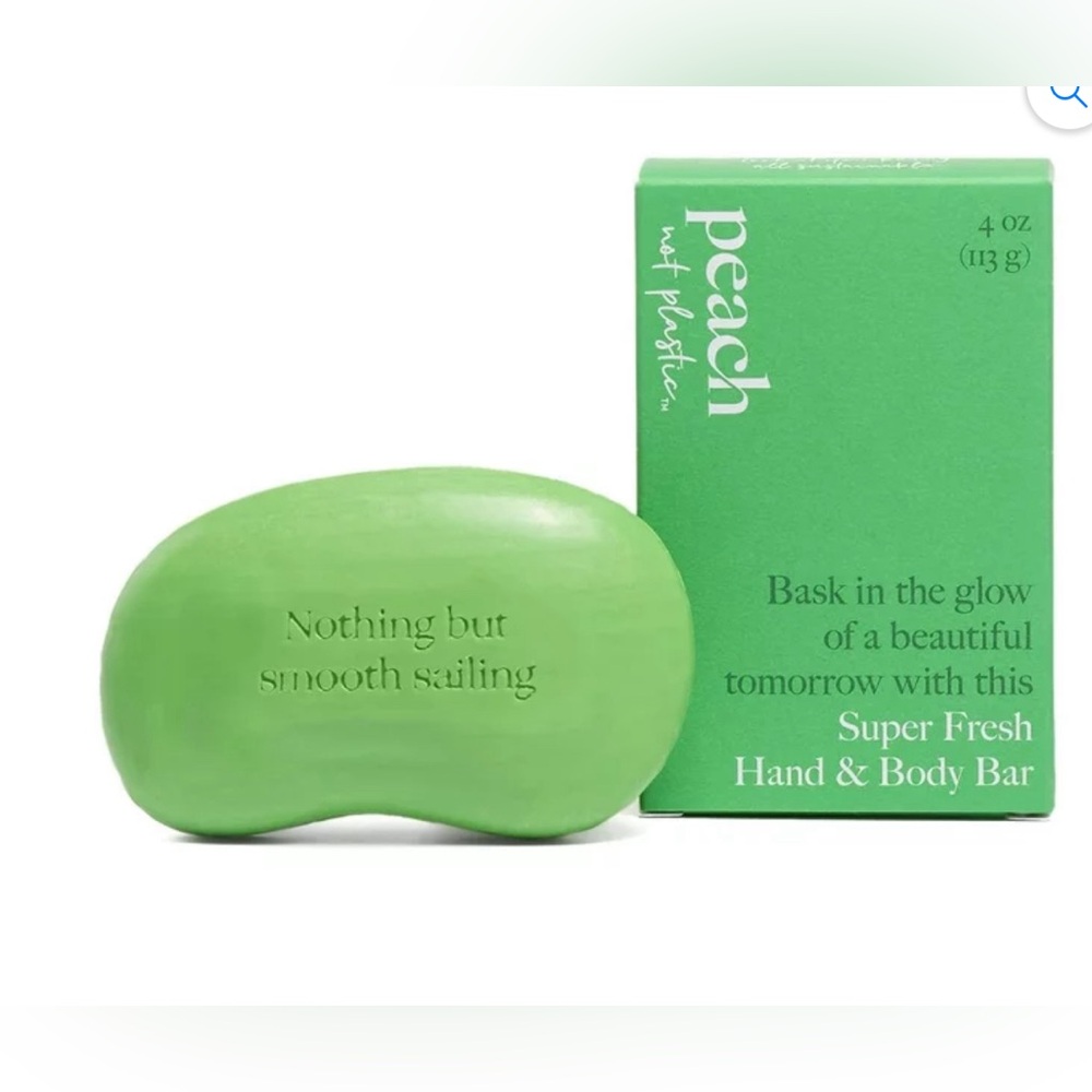 Peach not plastic hand and body bar!